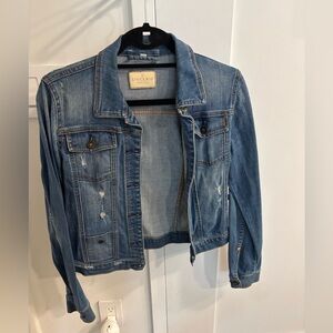 Sinclair Women's Distressed Light Blue Denim Jacket